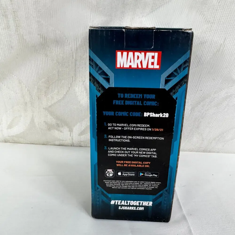San Jose Sharks Evander Kane‎ Marvel Black Panther bobblehead SGA 2-29 SJ Bobble